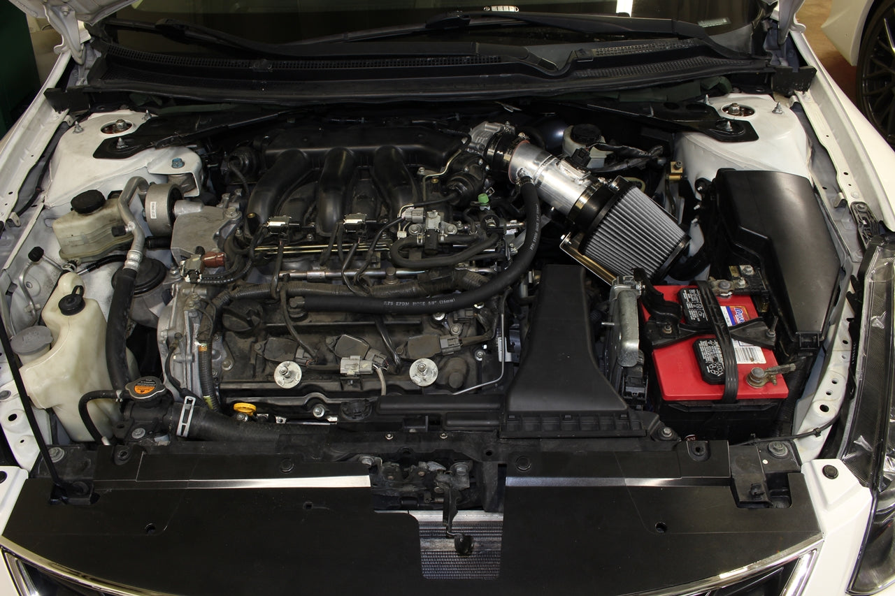 HPS Performance Air Intake Kit with Heat Shield, Red, 2007-2012 Nissan Altima V6 3.5L