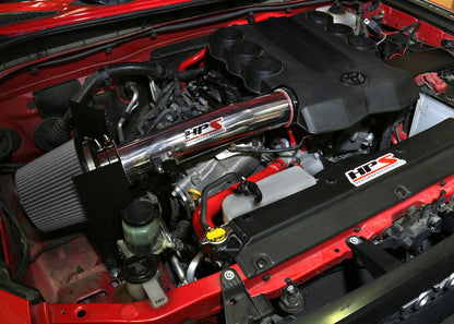 HPS Performance Air Intake Kit with Heat Shield, Polished, 10-24 Toyota 4Runner/ 10-14 FJ Cruiser 4.0L V6