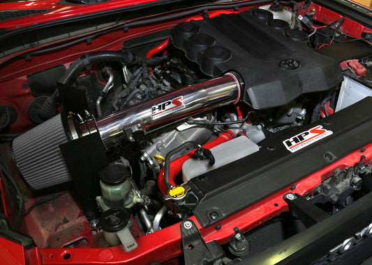 HPS Performance Air Intake Kit with Heat Shield, Polished, 10-24 Toyota 4Runner/ 10-14 FJ Cruiser 4.0L V6
