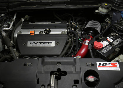 HPS Performance Air Intake Kit with Heat Shield, Black, 2007-2009 Honda CR-V 2.4L
