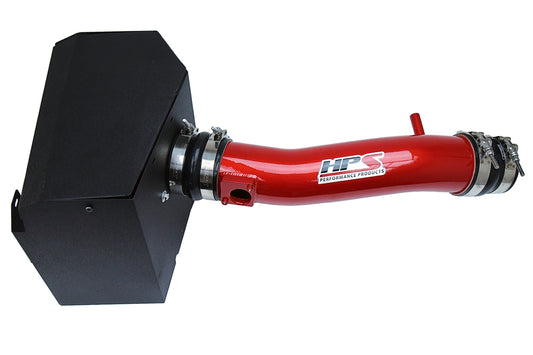 HPS Performance Air Intake Kit with Heat Shield, Red, 2016-2023 Toyota Tacoma 3.5L V6