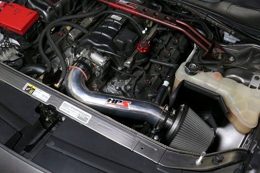 HPS Performance Air Intake Kit with Heat Shield, Red, 827-600R