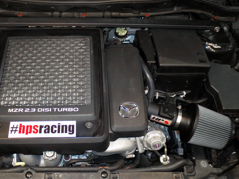 HPS Performance Air Intake Kit, Black, 2007-2013 Mazda Mazdaspeed 3 2.3L Turbo