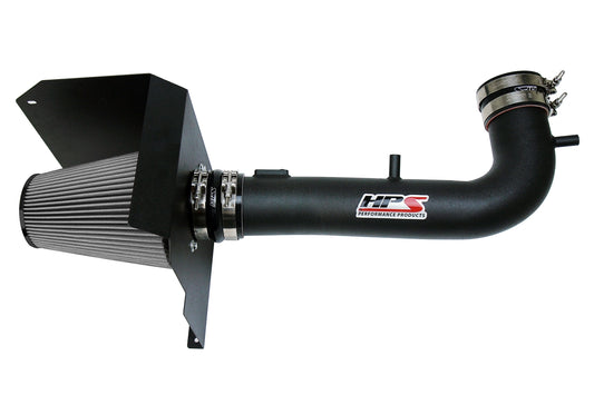 HPS Performance Air Intake Kit with Heat Shield Black 827-603WB