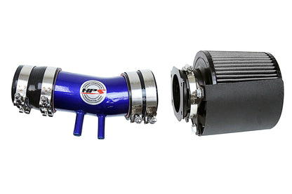 HPS Performance Air Intake Kit with Heat Shield Blue 827-604BL