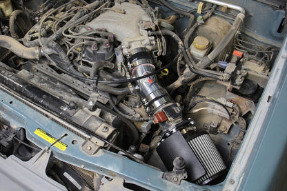 HPS Performance Air Intake Kit with Heat Shield, Blue, 99-04 Nissan Frontier/ 00-04 Nissan Xterra 3.3L V6 Non Supercharged