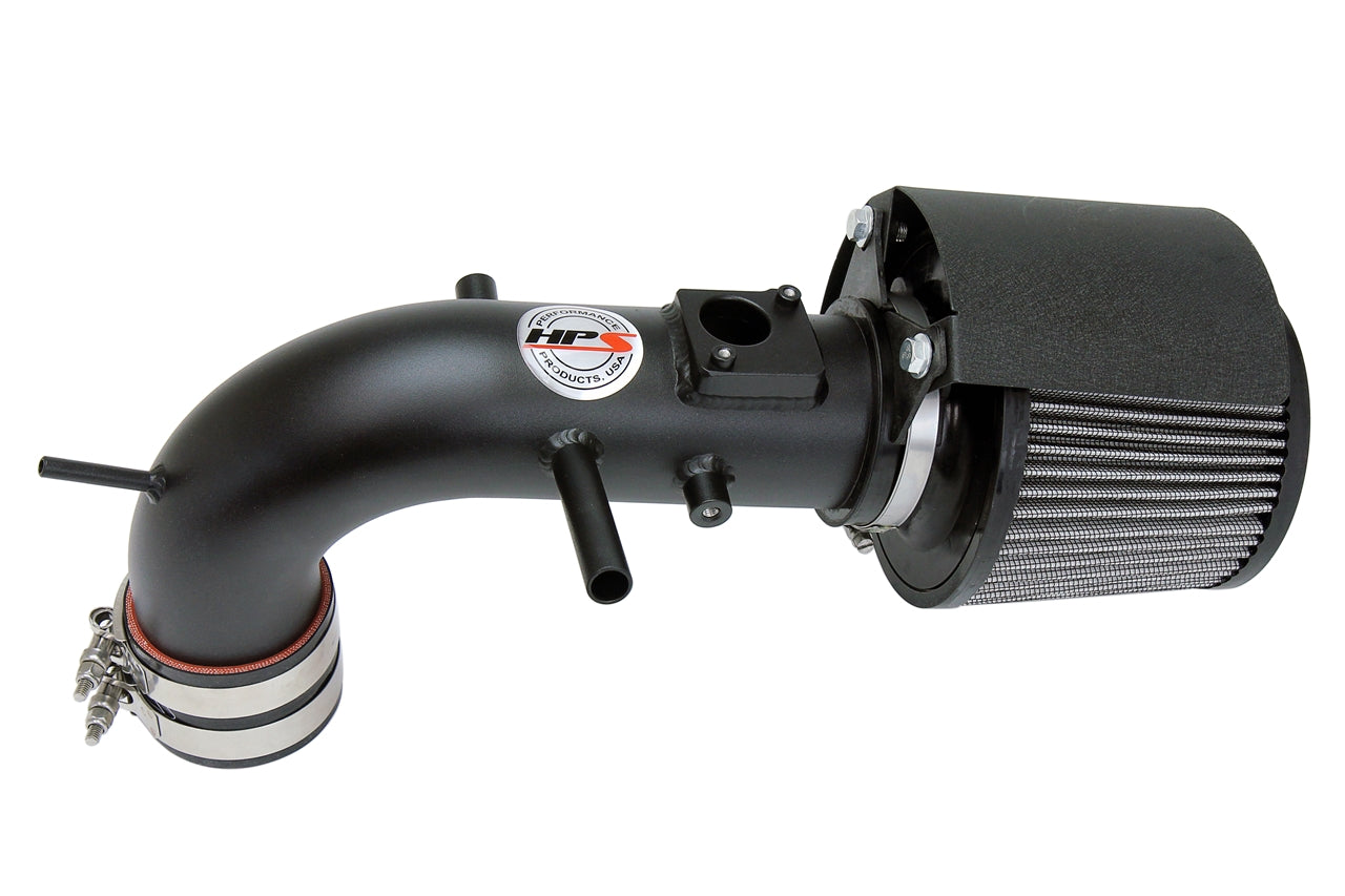 HPS Performance Air Intake Kit with Heat Shield Black 827-612WB