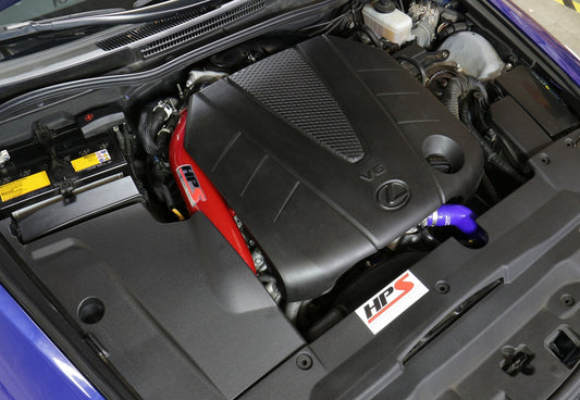 HPS Performance Air Intake Kit with Heat Shield, Red, 14-15 Lexus IS250/ 14-20 Lexus IS350