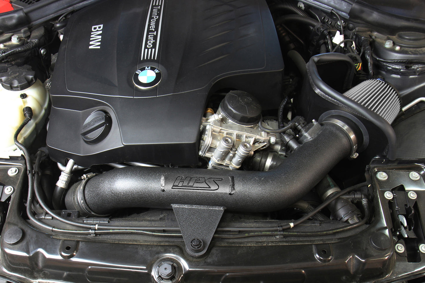HPS Performance Air Intake Kit with Heat Shield, Black, 827-625WB