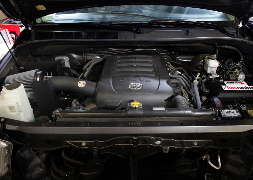 HPS Performance Air Intake Kit with Heat Shield, Black, 08-11 Toyota Sequoia/ 07-11 Tundra 5.7L V8