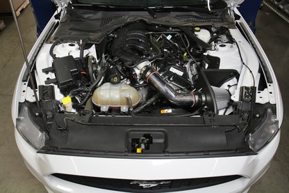 HPS Performance Air Intake Kit with Heat Shield, Polished, 2015-2017 Ford Mustang 3.7L V6