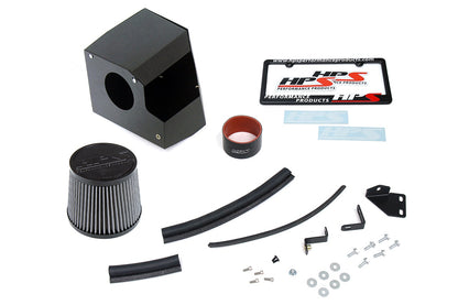 HPS Performance Air Intake Kit with Heat Shield, Polished, 2018-2022 Honda Accord 2.0L Turbo