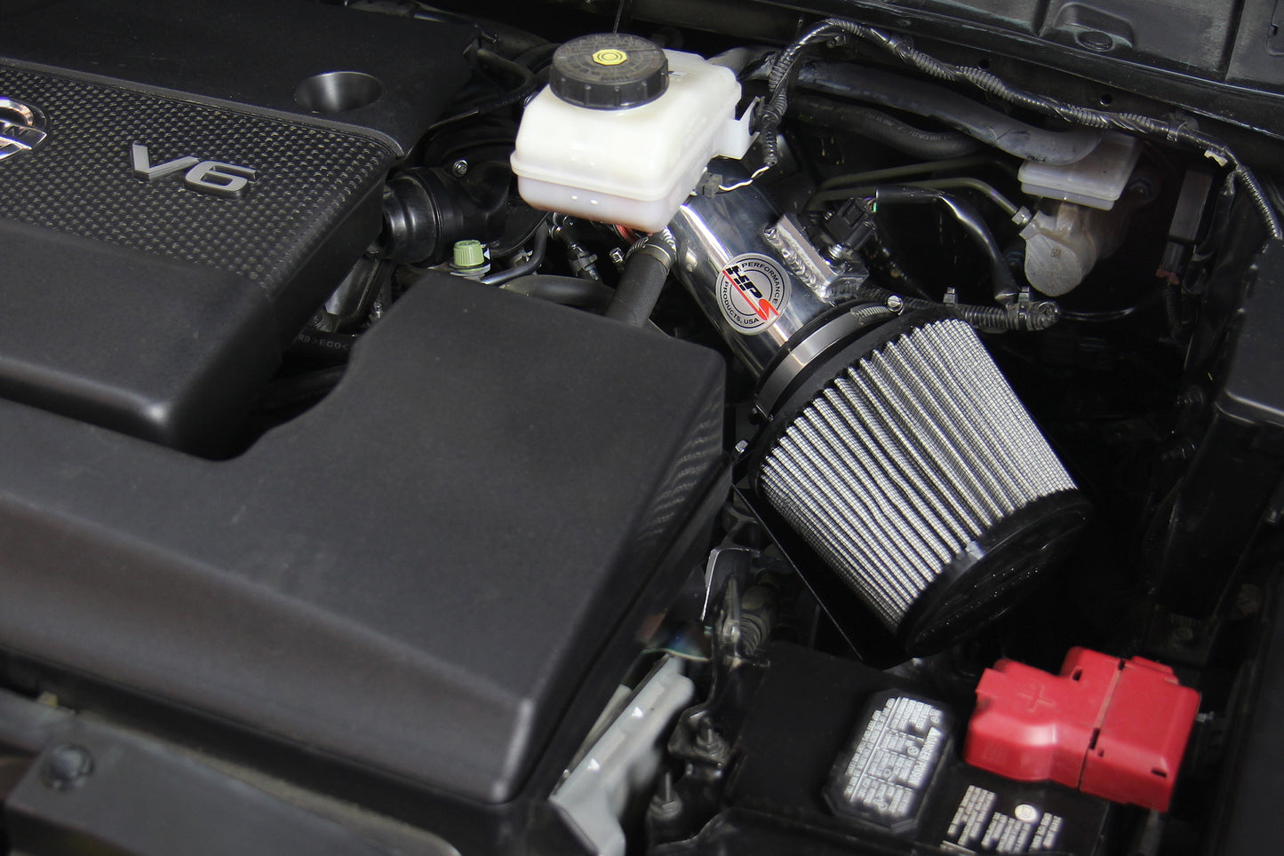 HPS Performance Air Intake Kit with Heat Shield, Black, 15-18 Nissan Murano/ 13-16 Nissan Pathfinder 3.5L V6