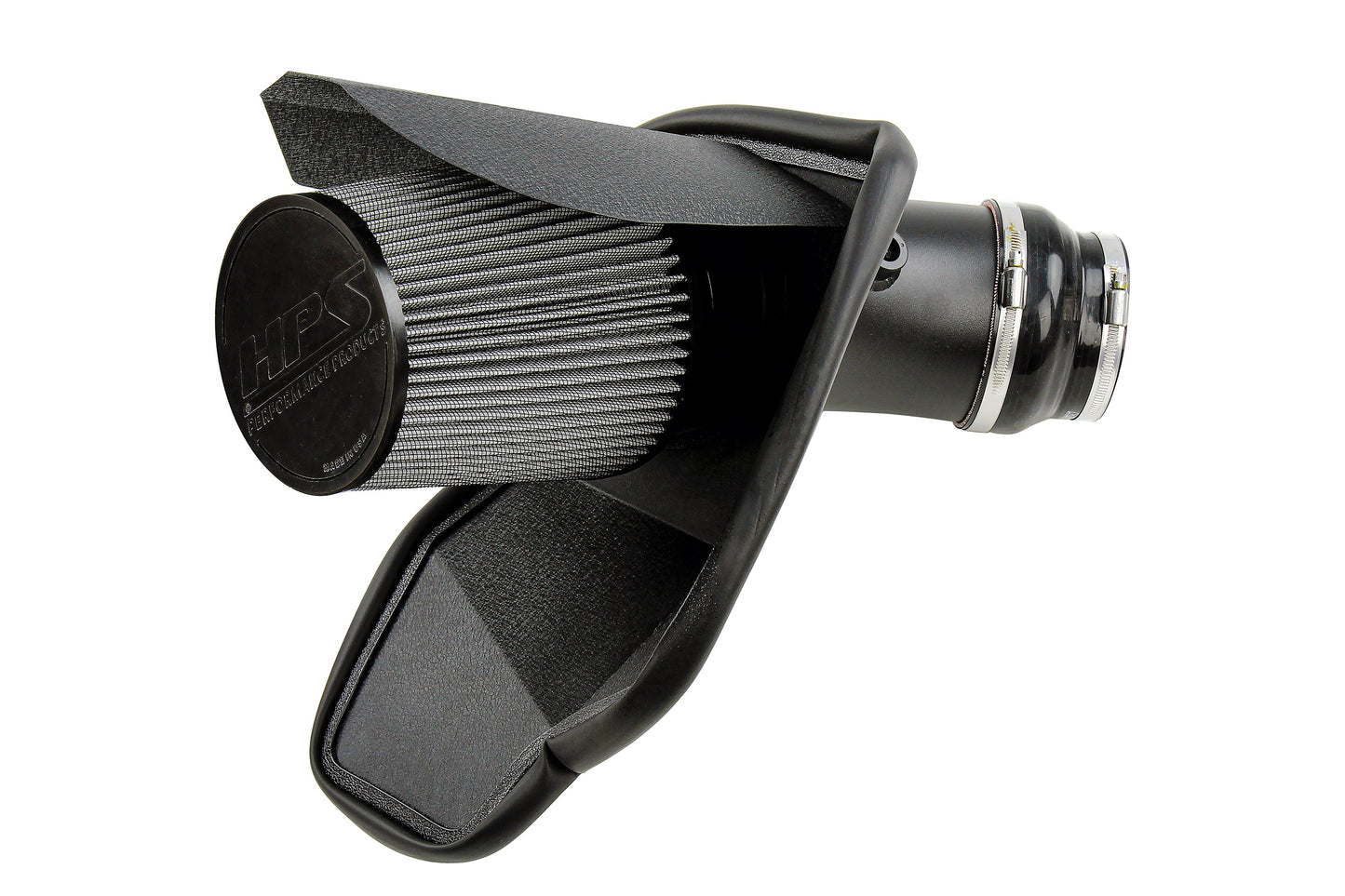 HPS Performance Air Intake Kit with Heat Shield, Black, 2019-2023 Dodge Charger SRT Hellcat 6.2L V8 Supercharged