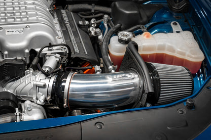 HPS Performance Air Intake Kit with Heat Shield, Red, 2019-2023 Dodge Charger SRT Hellcat 6.2L V8 Supercharged
