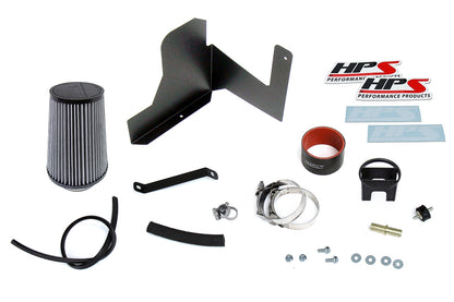 HPS Performance Air Intake Kit with Heat Shield, Polished, 18-24 Subaru Crosstrek/ 17-24 Subaru Impreza 2.0L Non Turbo