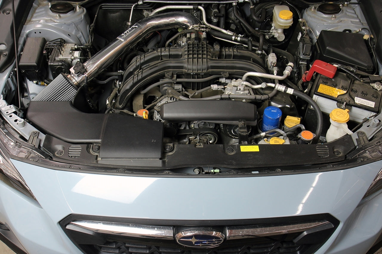 HPS Performance Air Intake Kit with Heat Shield, Black, 18-24 Subaru Crosstrek/ 17-24 Subaru Impreza 2.0L Non Turbo