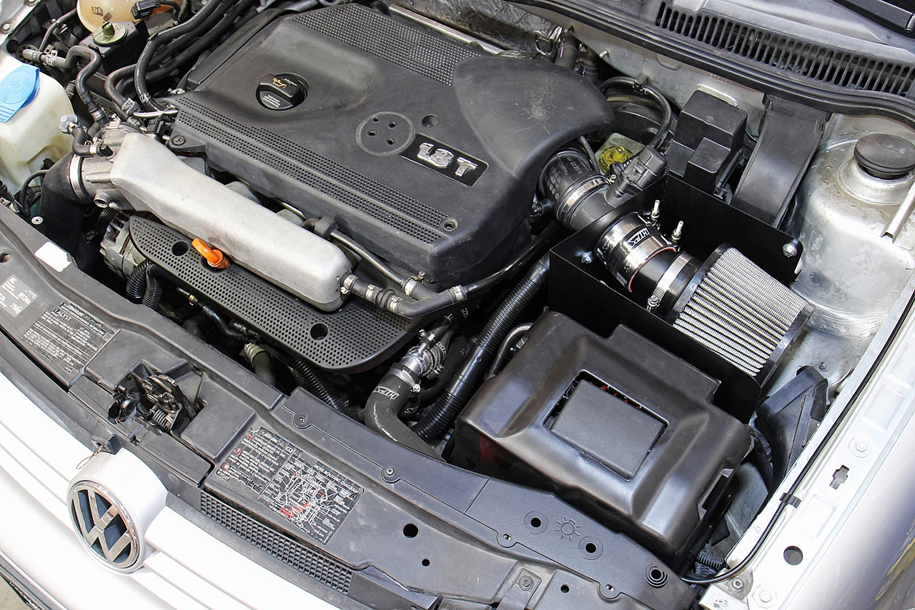 HPS Performance Air Intake Kit with Heat Shield, Polished, 00-06 Volkswagen Golf / GTI/ 00-05 Jetta 1.8T Turbo