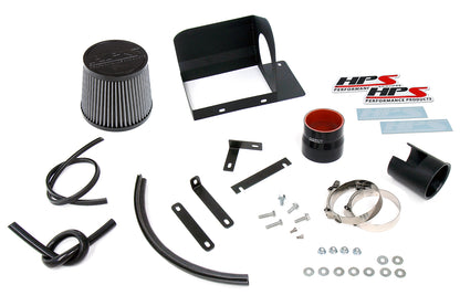 HPS Performance Air Intake Kit with Heat Shield, Polished, 2013-2018 Mazda Mazda3 2.0L Skyactiv