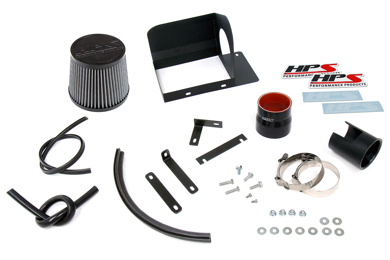 HPS Performance Air Intake Kit with Heat Shield, Black, 2013-2018 Mazda Mazda3 2.0L Skyactiv