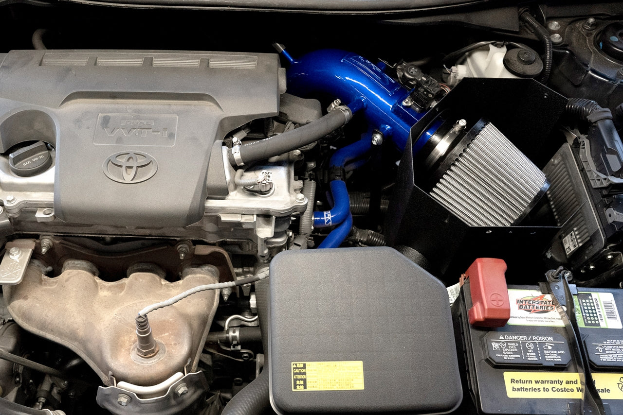 HPS Performance Air Intake Kit with Heat Shield, Blue, 2012-2017 Toyota Camry 2.5L 4Cyl