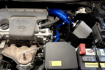 HPS Performance Air Intake Kit with Heat Shield, Blue, 2012-2017 Toyota Camry 2.5L 4Cyl