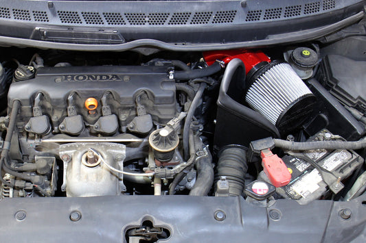 HPS Performance Air Intake Kit with Heat Shield, Black, 2006-2011 Honda Civic 1.8L Gas