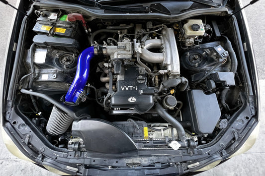 HPS Performance Air Intake Kit with Heat Shield, Black, 1998-2000 Lexus GS300 3.0L 2JZ-GE