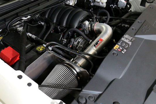 HPS Performance Air Intake Kit with Heat Shield, Polished, 827-707P