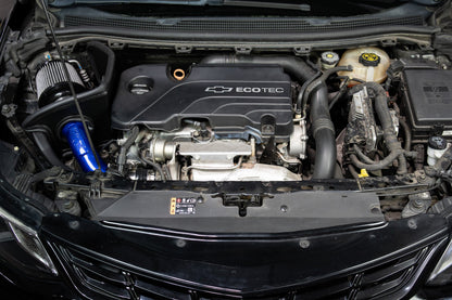 HPS Performance Air Intake Kit with Heat Shield, Blue, 2016-2019 Chevrolet Cruze 1.4L Turbo