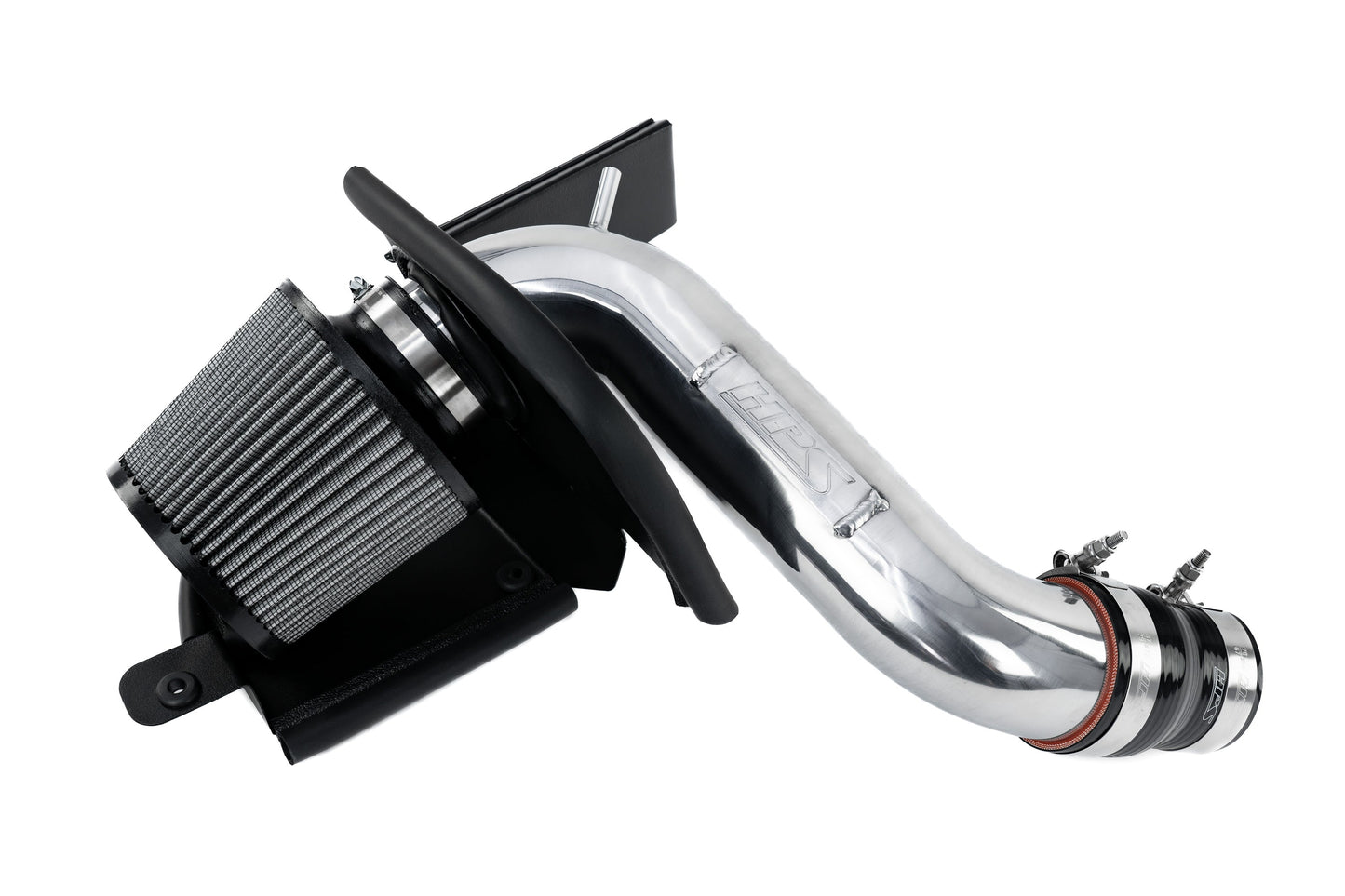 HPS Performance Air Intake Kit with Heat Shield, Polished, VW Jetta 1.4L Turbo (2019-2021), 827-714P
