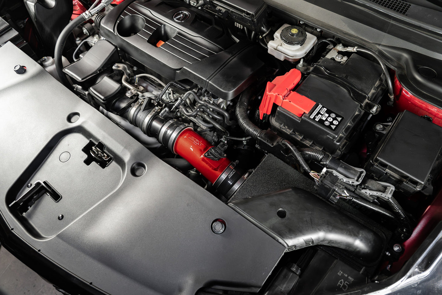 HPS Performance Air Intake Kit with Heat Shield, Red, 2019-2025 Acura RDX 2.0L Turbo