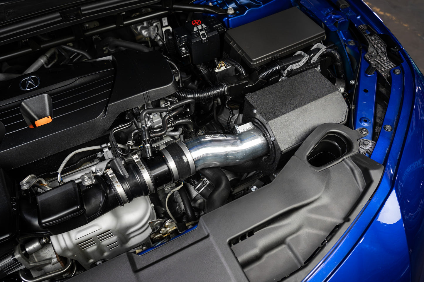 HPS Performance Air Intake Kit with Heat Shield, Blue, 2021-2025 Acura TLX 2.0L Turbo