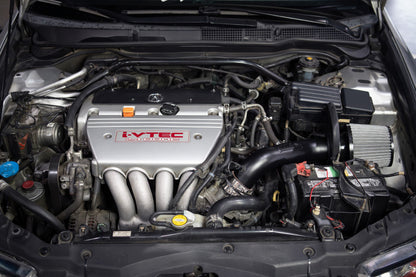 HPS Performance Air Intake Kit with Heat Shield, Black, 04-08 Acura TSX/ 03-06 Honda Accord 2.4L without MAF Sensor