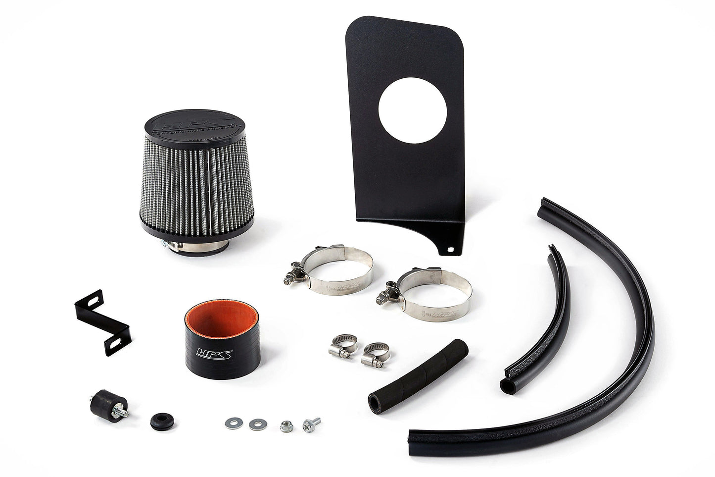 HPS Performance Air Intake Kit with Heat Shield, Black, 04-08 Acura TSX/ 03-06 Honda Accord 2.4L without MAF Sensor