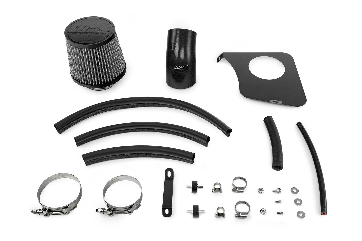 HPS Performance Air Intake Kit with Heat Shield, Black, 09-14 Acura TSX/ 08-12 Honda Accord 2.4L