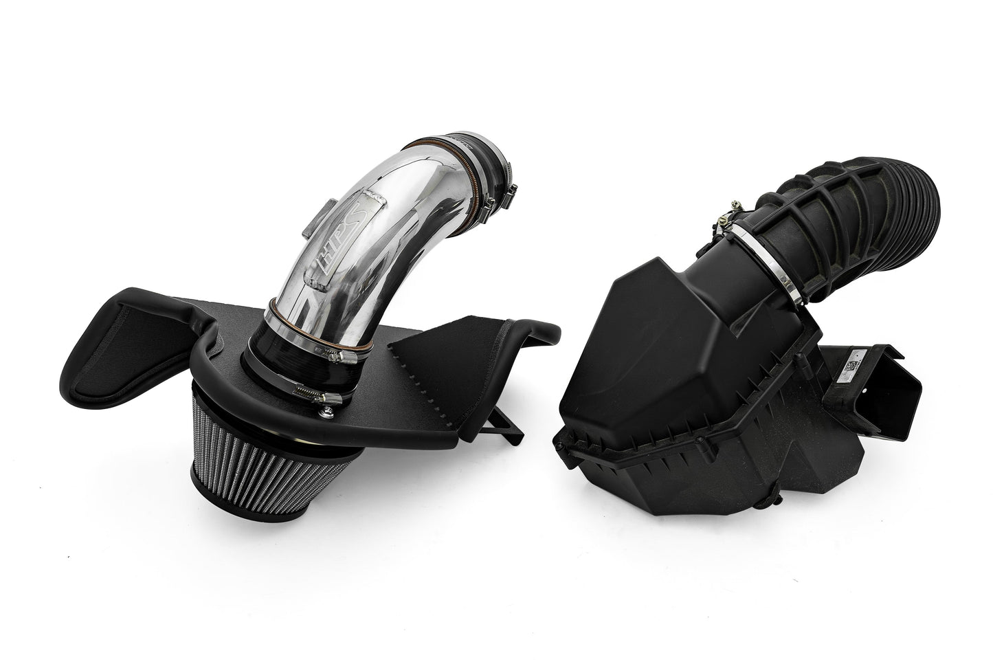 HPS Performance Air Intake Kit with Heat Shield, Polished, 827-739P