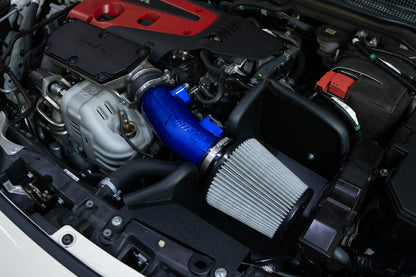 HPS Performance Air Intake Kit with Heat Shield, Blue, 24-25 Acura Integra Type S/ 23-25 Honda Civic Type R 2.0L Turbo