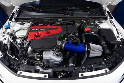 HPS Performance Air Intake Kit with Heat Shield, Blue, 24-25 Acura Integra Type S/ 23-25 Honda Civic Type R 2.0L Turbo