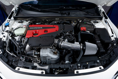 HPS Performance Air Intake Kit with Heat Shield, Polished, 24-25 Acura Integra Type S/ 23-25 Honda Civic Type R 2.0L Turbo