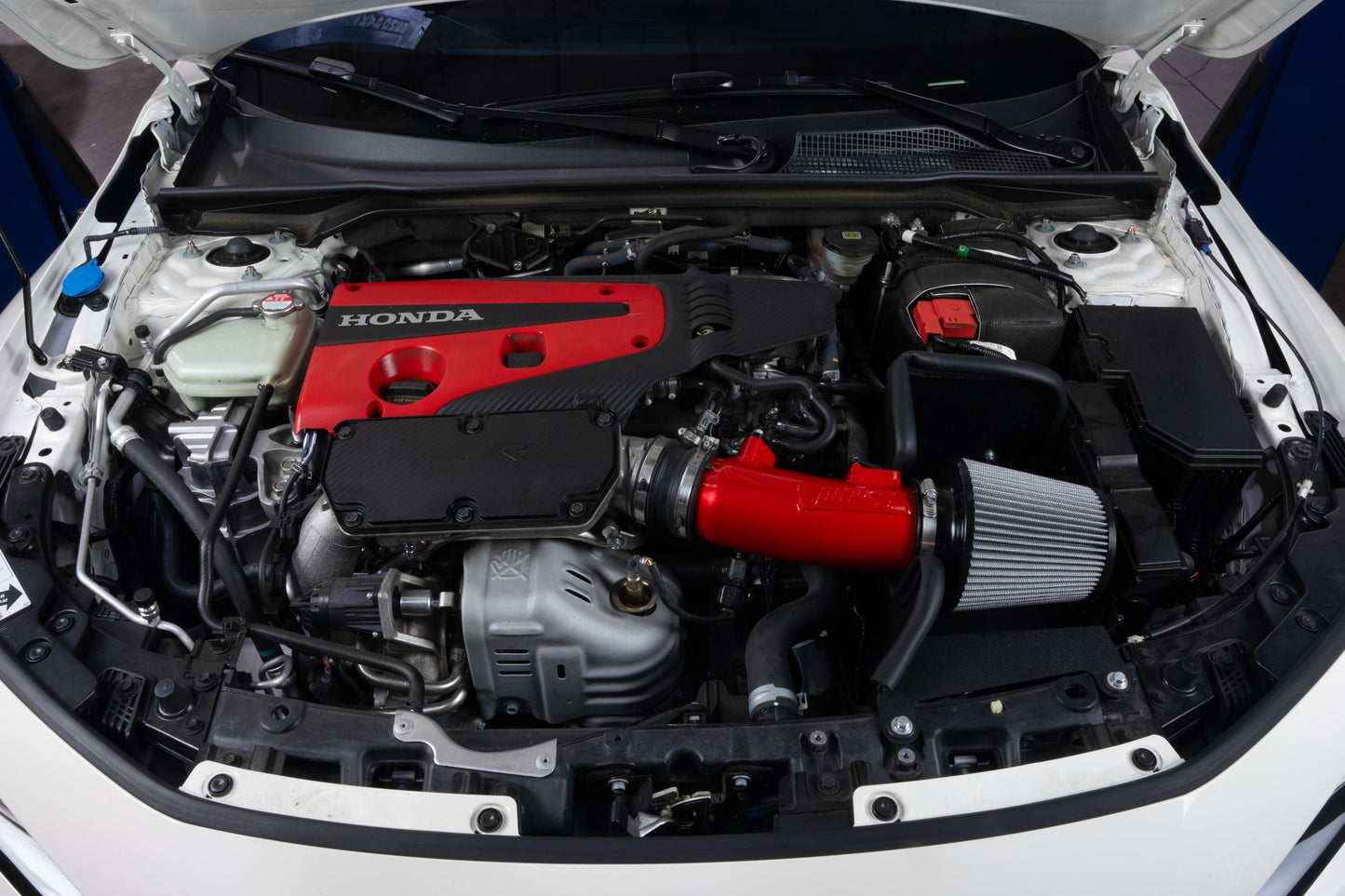 HPS Performance Air Intake Kit with Heat Shield, Red, 24-25 Acura Integra Type S/ 23-25 Honda Civic Type R 2.0L Turbo