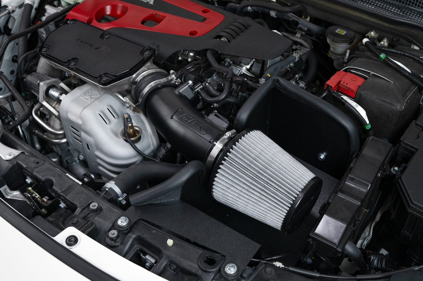 HPS Performance Air Intake Kit with Heat Shield, Black, 24-25 Acura Integra Type S/ 23-25 Honda Civic Type R 2.0L Turbo