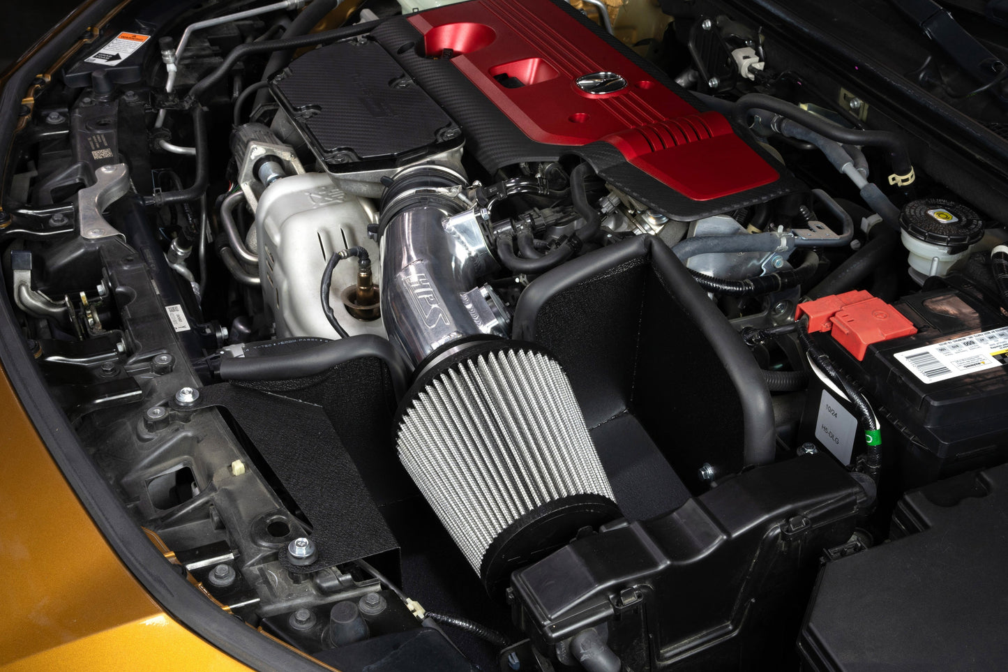HPS Performance Air Intake Kit with Heat Shield, Black, 24-25 Acura Integra Type S/ 23-25 Honda Civic Type R 2.0L Turbo