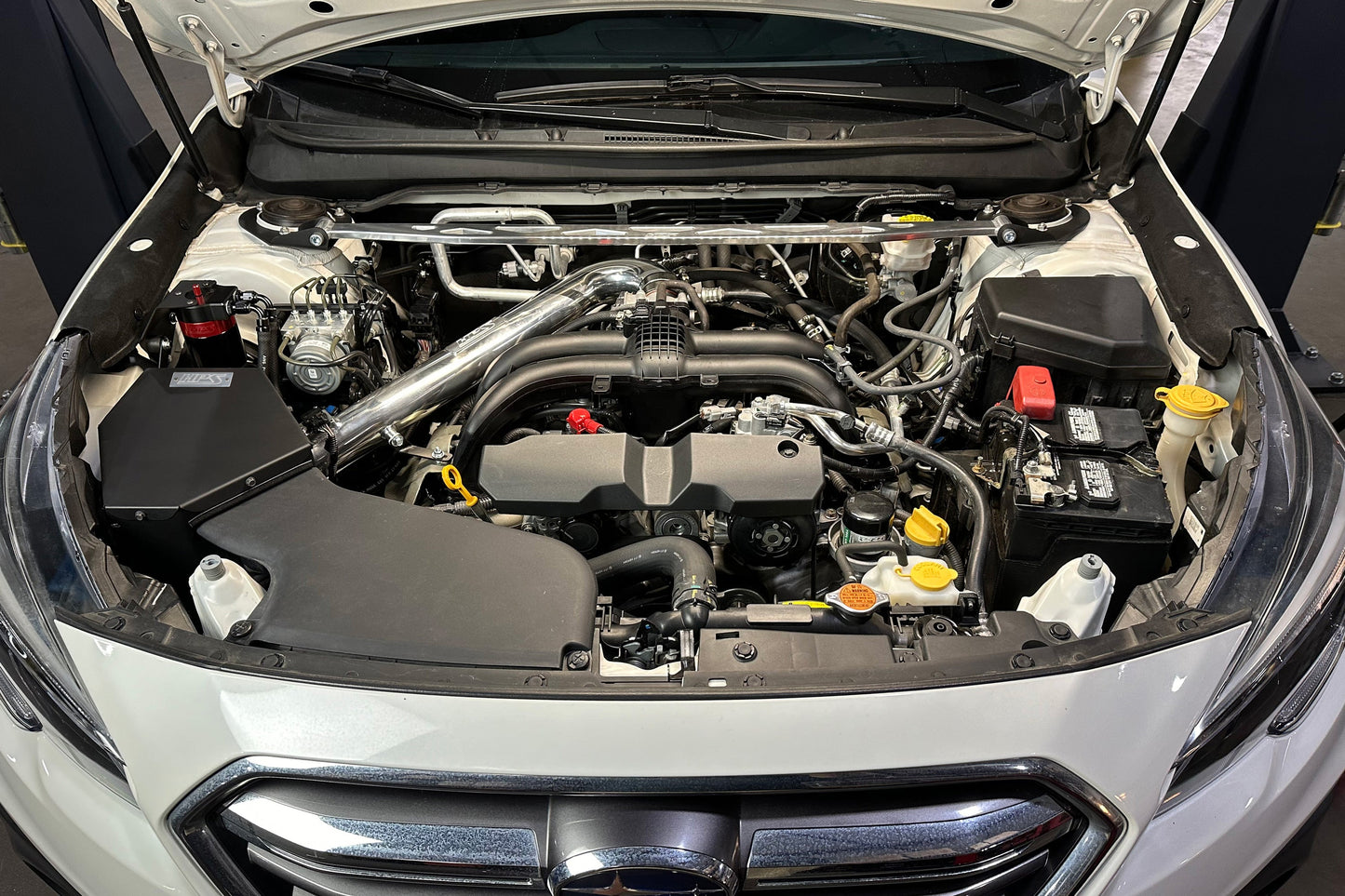 HPS Performance Air Intake Kit with Heat Shield, Polished, 2015-2019 Subaru Outback 2.5L