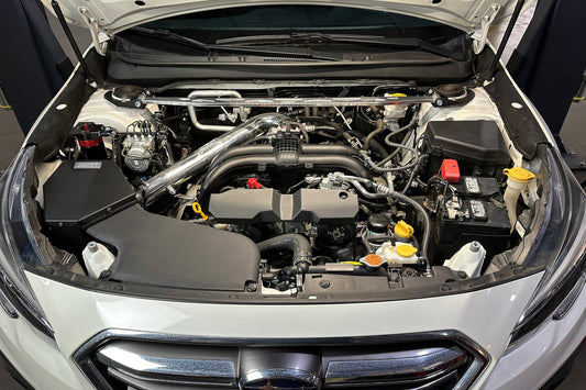 HPS Performance Air Intake Kit with Heat Shield, Polished, 2015-2019 Subaru Outback 2.5L