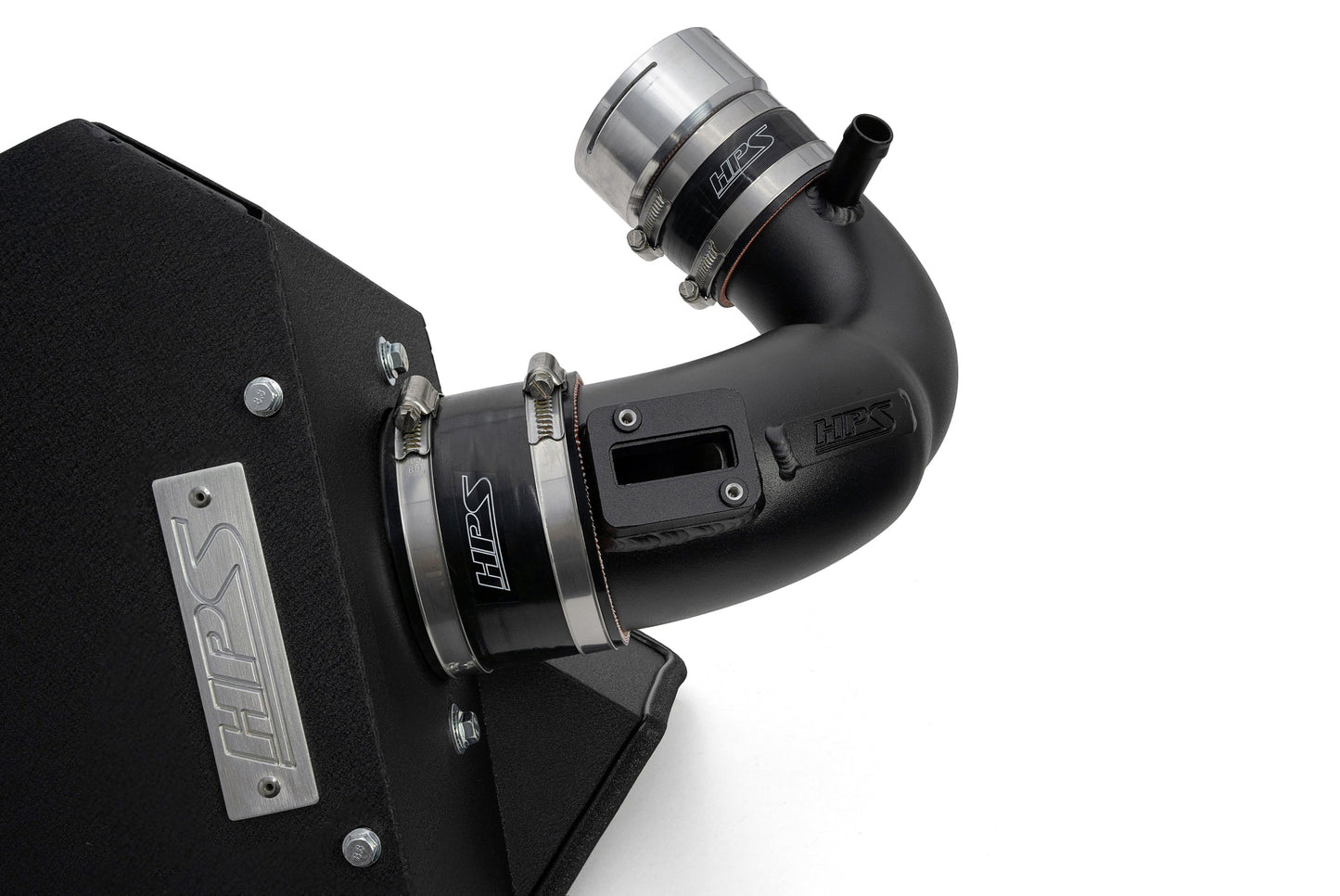 HPS Performance Air Intake Kit with Heat Shield, Black, 827-771WB