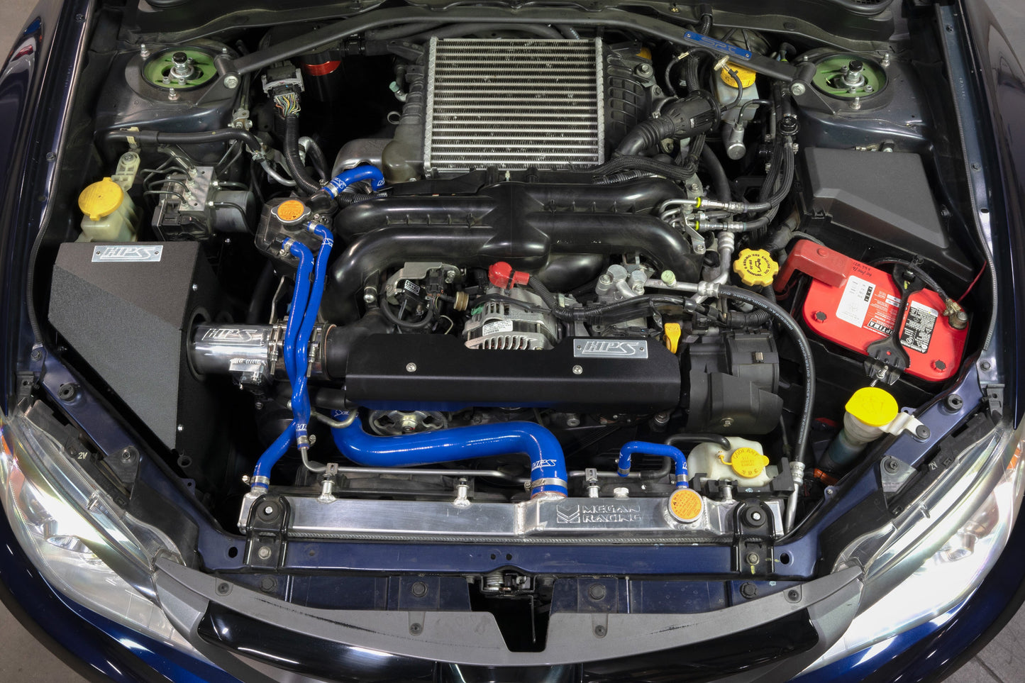 HPS Performance Air Intake Kit with Heat Shield, Polished, 08-14 Subaru WRX/ WRX STI/ 09-10 Subaru Impreza 2.5 GT 2.5L Turbo