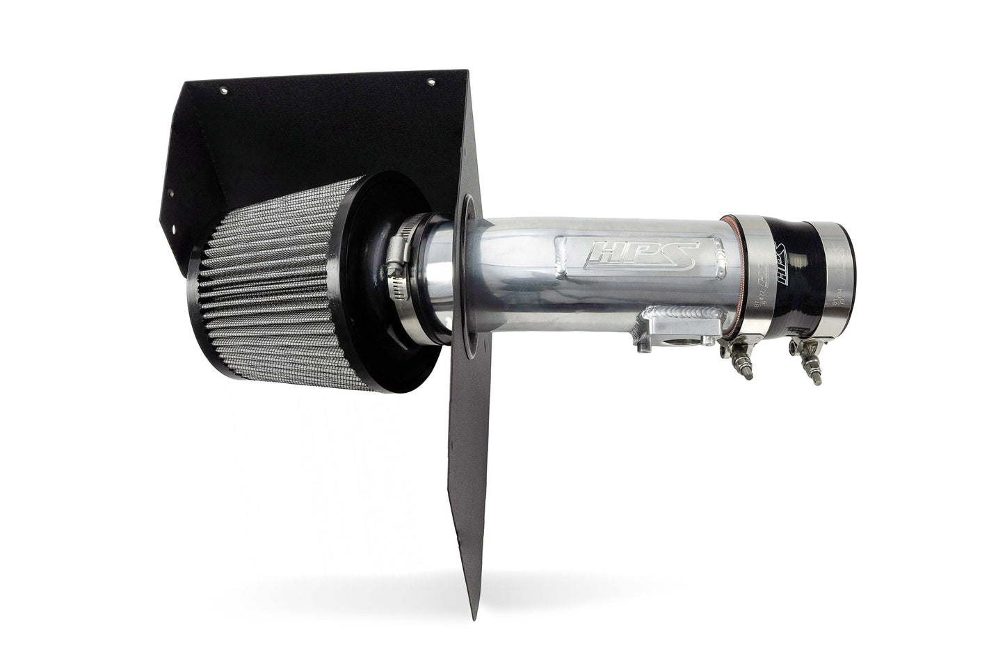 HPS Performance Air Intake Kit with Heat Shield, Polished, 08-14 Subaru WRX/ WRX STI/ 09-10 Subaru Impreza 2.5 GT 2.5L Turbo