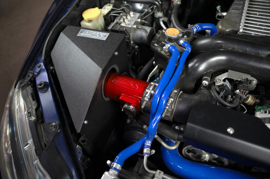 HPS Performance Air Intake Kit with Heat Shield, Red, 08-14 Subaru WRX/ WRX STI/ 09-10 Subaru Impreza 2.5 GT 2.5L Turbo