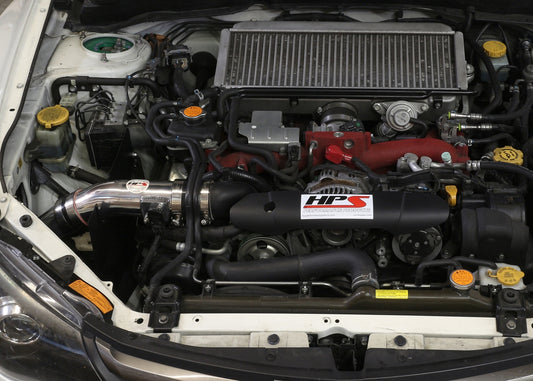 HPS Performance Cold Air Intake Kit, Polished, 837-566P